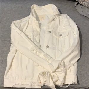 American eagle ripped jean jacket